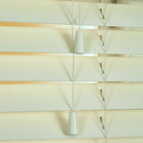50mm Elementi Wood Venetian Blind Gloss Creme