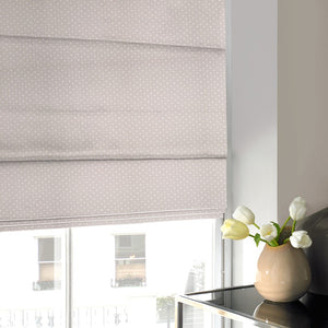 Dotty Roman Blind Taupe
