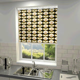 Orla Kiely - Oval Flower Blackout Roller Blind Seagrass