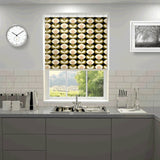 Orla Kiely - Oval Flower Blackout Roller Blind Seagrass