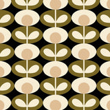 Orla Kiely - Oval Flower Blackout Roller Blind Seagrass