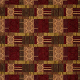 Patchwork Roman Blind Plum