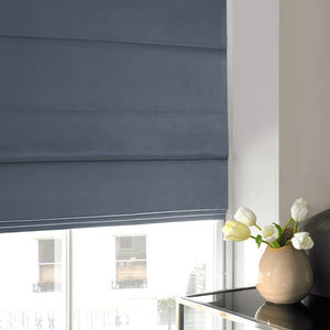 Satin Roman Blind Wedgewood