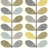 Orla Kiely - Scribble Stem Roller Blind Seagrass and Duckegg