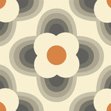 Orla Kiely - Striped Petal Blackout Roller Blind Orange