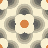 Orla Kiely - Striped Petal Blackout Roller Blind Orange