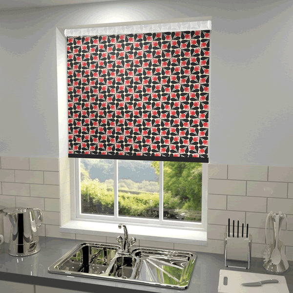 Orla Kiely - Sycamore Seeds Blackout Roller Blind Fuchsia