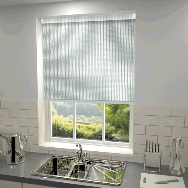 Orla Kiely - Tiny Stem Roller Blind Duckegg