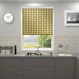 Orla Kiely - Two Colour Stem Blackout Roller Blind Olive