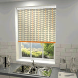 Orla Kiely - Two Colour Stem Blackout Roller Blind Warm Grey