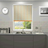 Orla Kiely - Two Colour Stem Blackout Roller Blind Warm Grey