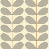 Orla Kiely - Two Colour Stem Blackout Roller Blind Warm Grey